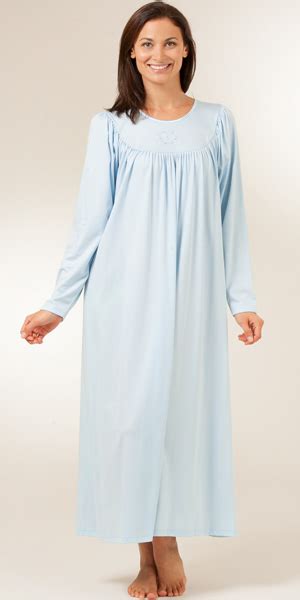 long sleeve nightgown|long sleeve comfy night gown.